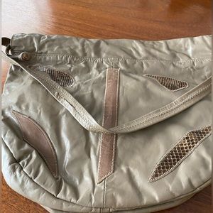 Leather and Snakeskin handbag.